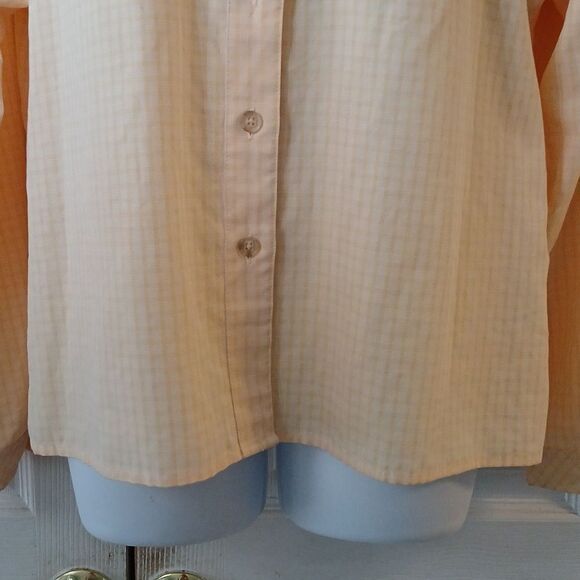 ExOfficio Insect Shield insect repellent button down shirt long sleeve yellow L - Picture 2 of 6